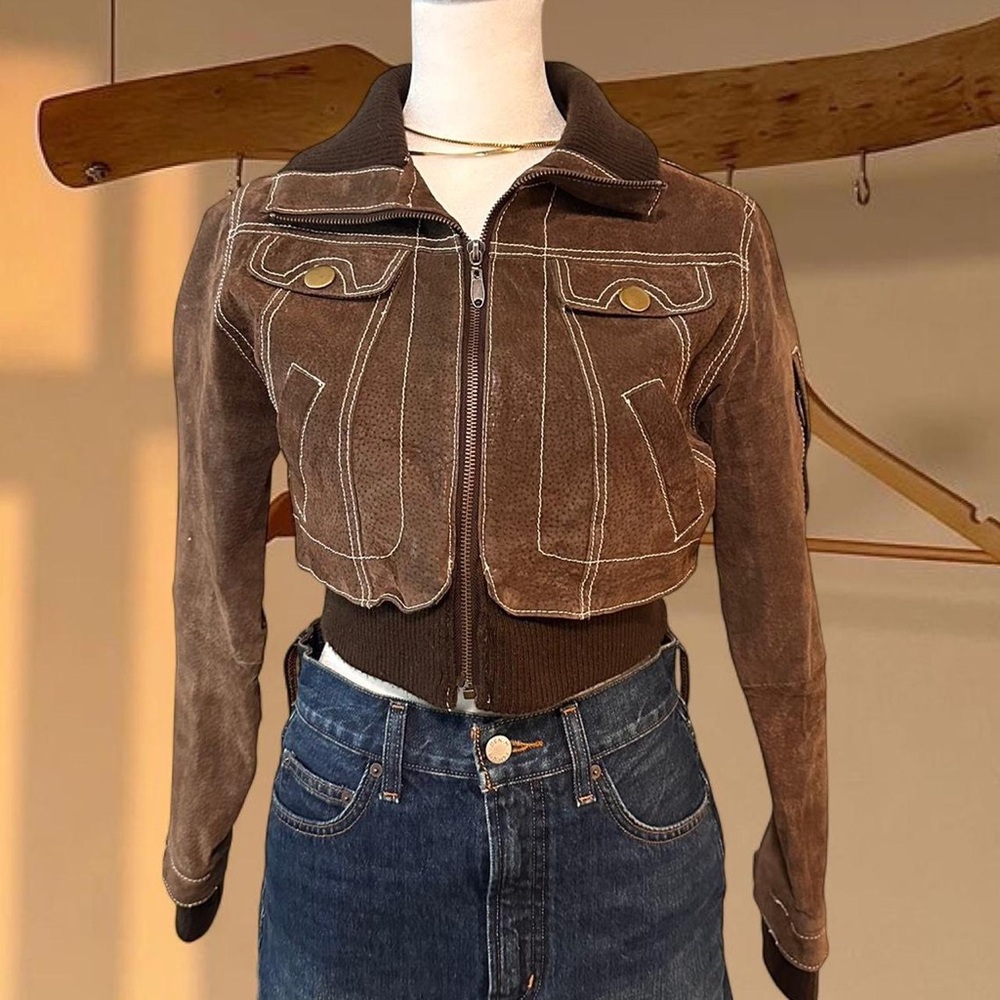 Y2K Suede Brown Jacket from Marcelle Renee